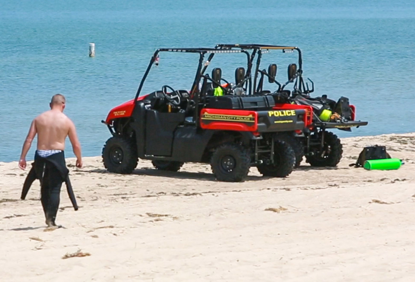 Search for possible drowning victim